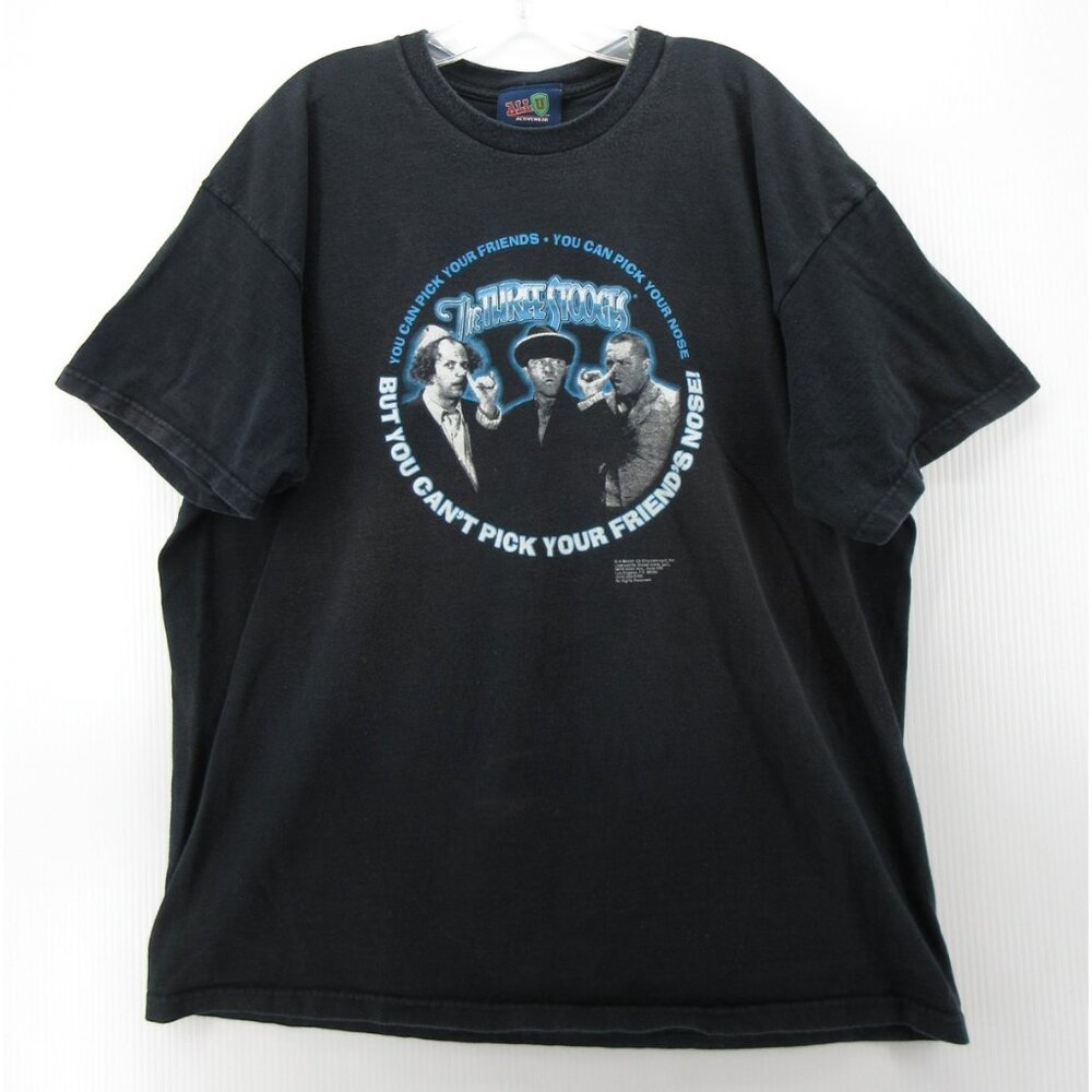VINTAGE The Three Stooges Shirt XXL Pop Culture Comedy Y2K Tee All U *
